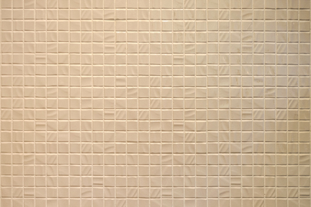 Pearl tiles. Closeup photo of Mother of pearl mosaic tiles. Different shadesの写真素材