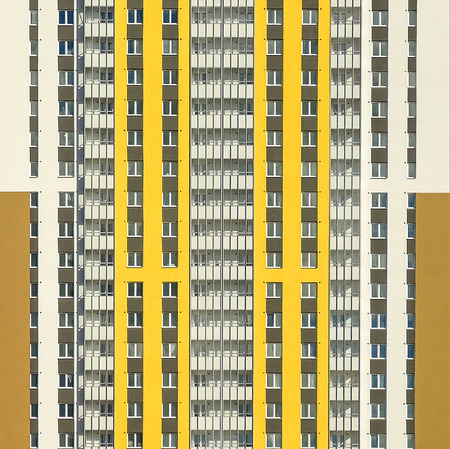 Facades of skyscrapers, close-up. texture of a high-rise buildingの写真素材