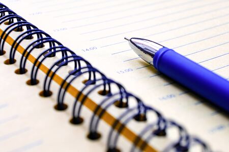 Modern template with diary on white background for paper design. Design concept. Empty space....