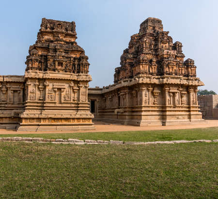 Hazararama temple, Hampi, Karnataka state, Indiaの写真素材