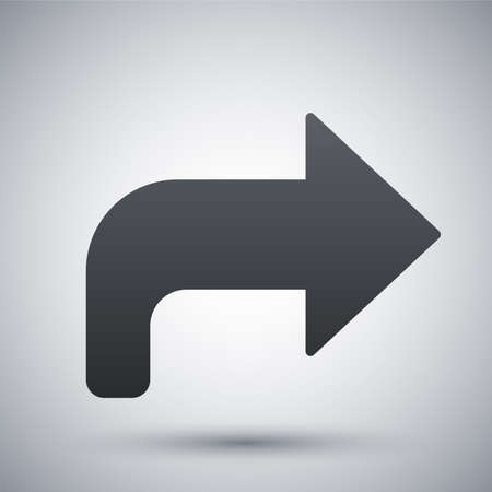 Arrow forward icon, vectorのイラスト素材