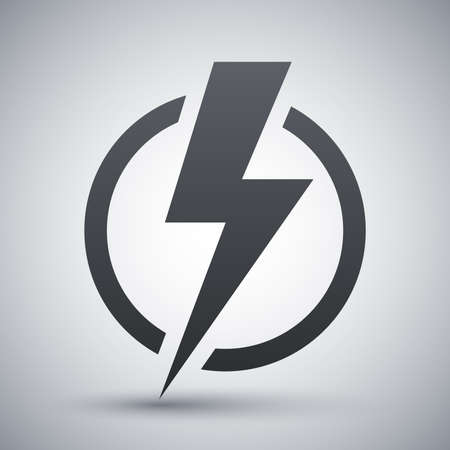 Lightning bolt icon, vectorのイラスト素材