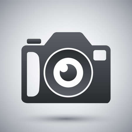 Photo camera icon, stock vectorのイラスト素材