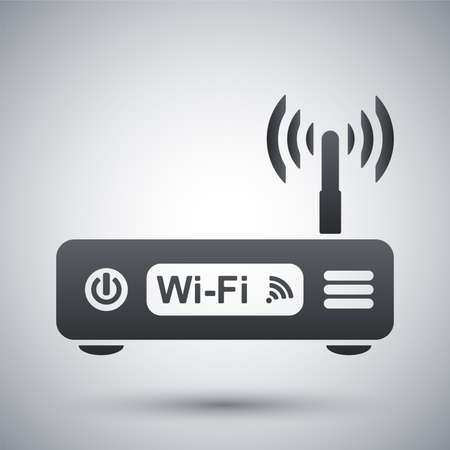Vector wireless router iconのイラスト素材