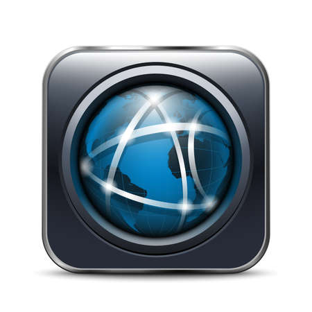 Global Communication App Iconのイラスト素材