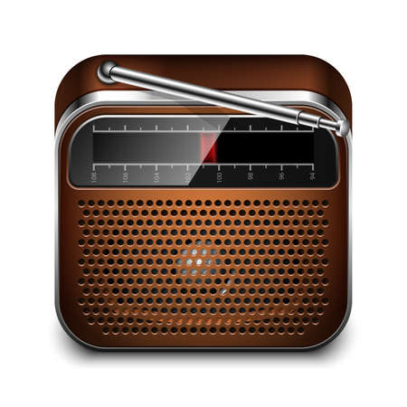 Retro Radio App Iconのイラスト素材