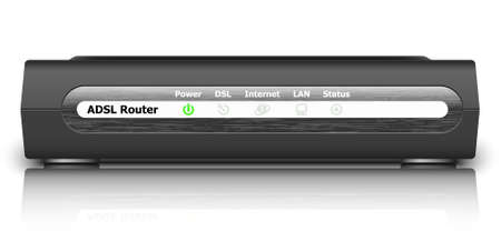 Vector ADSL Router Icon. Front Viewのイラスト素材