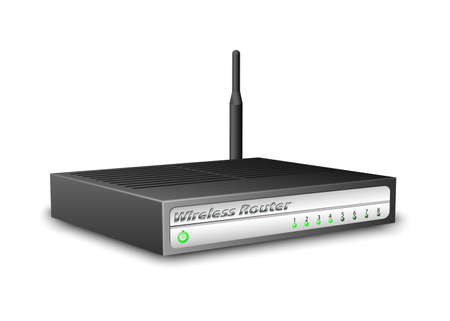 Wireless Router. Vector illustrationのイラスト素材