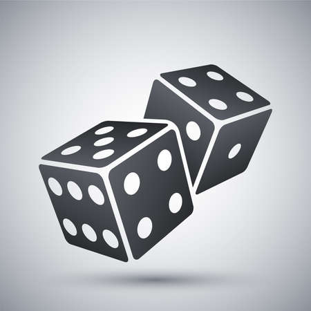 Vector dices iconのイラスト素材
