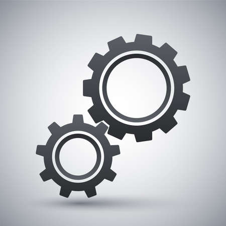 Vector gears iconのイラスト素材