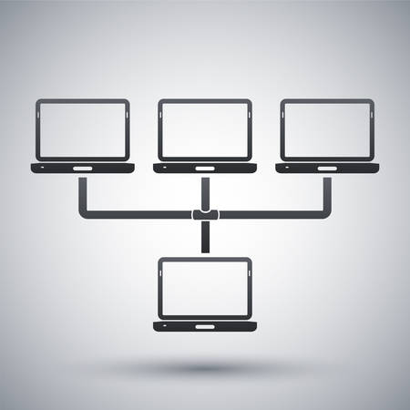 Vector network iconのイラスト素材