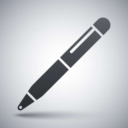 Vector ballpoint pen iconのイラスト素材
