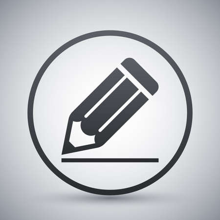 Pencil icon, stock vectorのイラスト素材