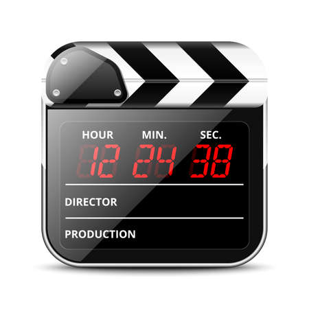 Clap board iconのイラスト素材