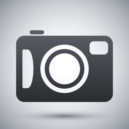 Vector photo camera iconのイラスト素材