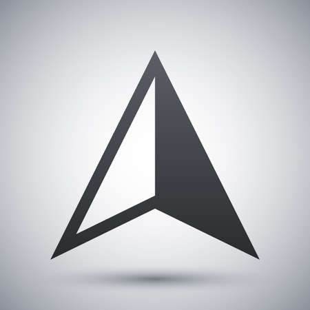 Vector gps arrow iconのイラスト素材