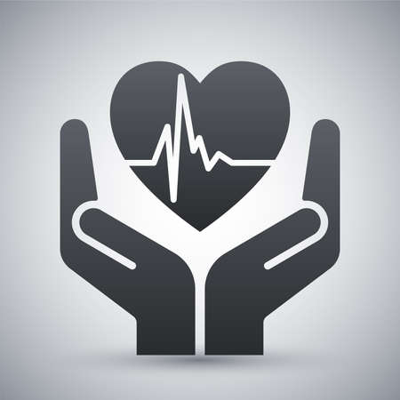 Vector fragile heart signのイラスト素材