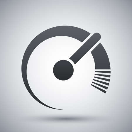 Vector speedometer iconのイラスト素材