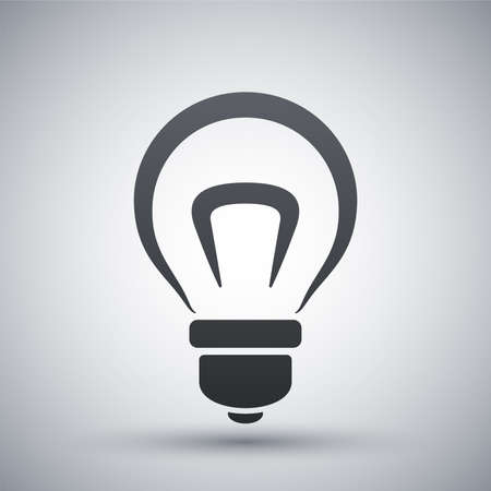 Vector light bulb iconのイラスト素材