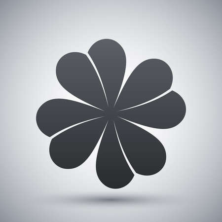 Vector four-leaf clover iconのイラスト素材
