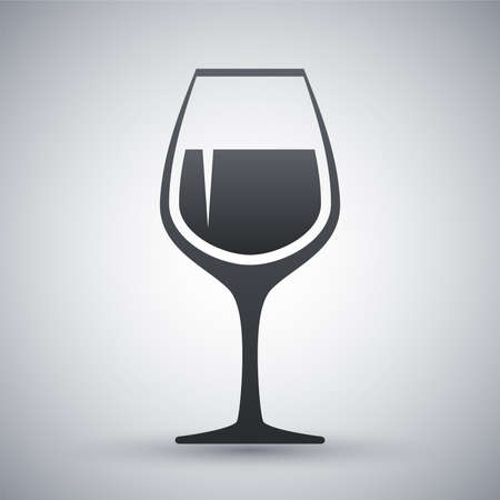Vector wineglass iconのイラスト素材
