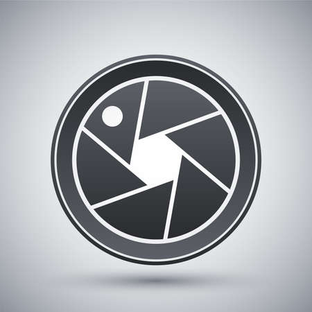 Vector camera lens iconのイラスト素材
