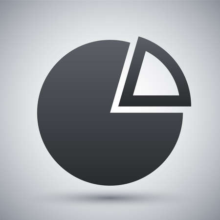 Vector pie chart iconのイラスト素材