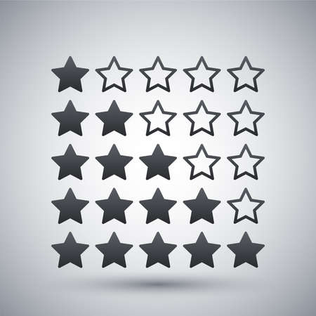Vector stars rating iconのイラスト素材