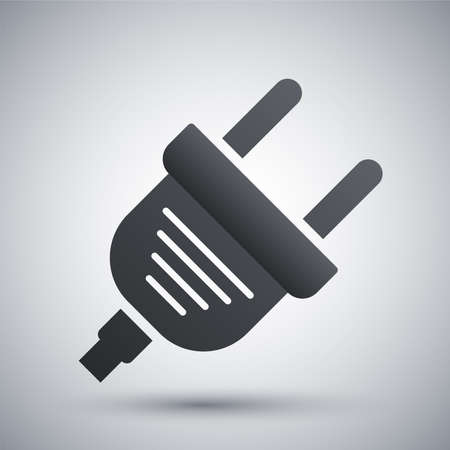 Vector electric plug iconのイラスト素材