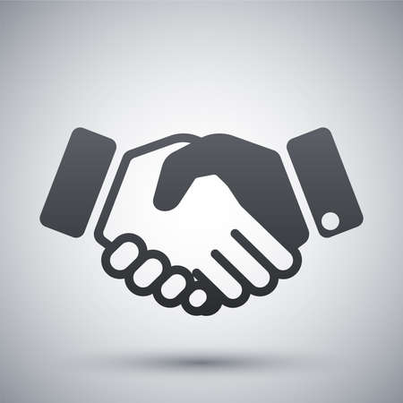 Vector handshake iconのイラスト素材