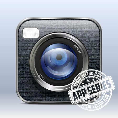 Photo Camera App Iconのイラスト素材