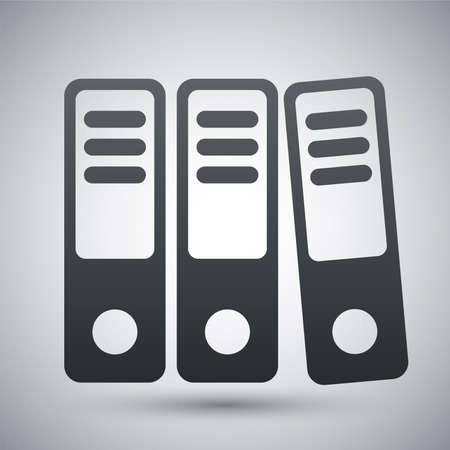 Vector ring binders iconのイラスト素材