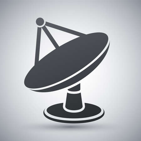 Vector satellite dish iconのイラスト素材
