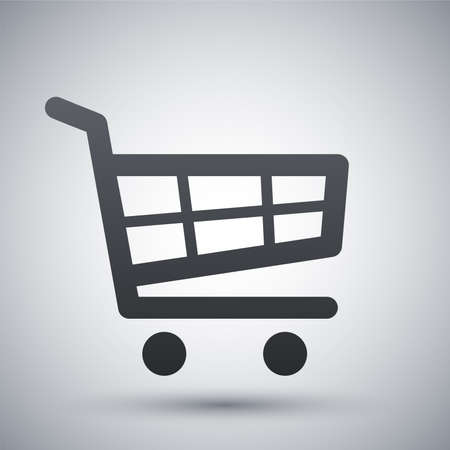 Vector shopping cart iconのイラスト素材