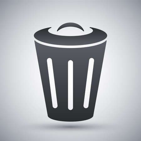 Vector trash can iconのイラスト素材