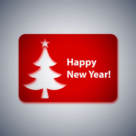 Happy new year card, vector illustrationのイラスト素材