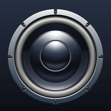 Audio speaker, vector illustrationのイラスト素材