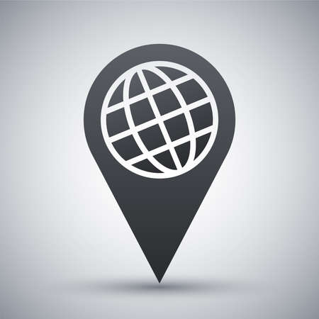 Map pointer icon, vectorのイラスト素材