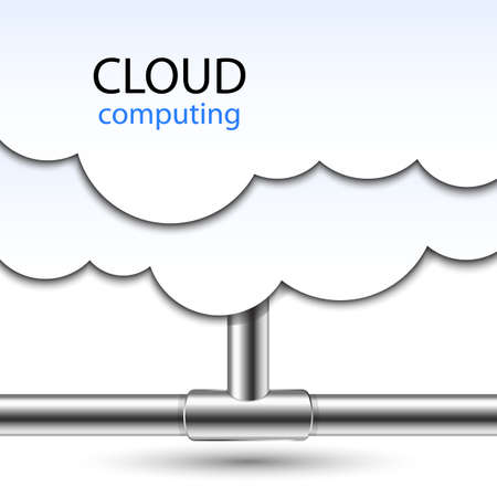 Cloud Computing Concept. Vector Illustrationのイラスト素材