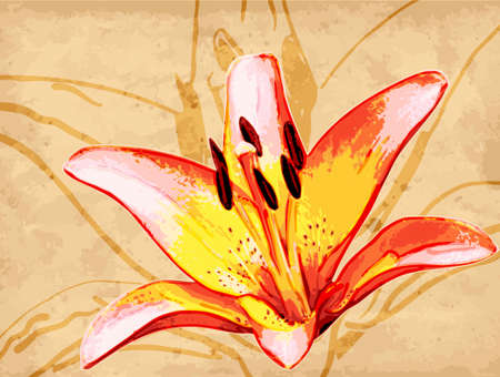 Vintage Flower Backgroundのイラスト素材