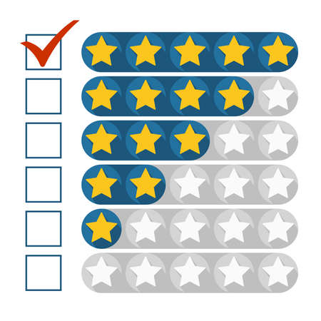 High rating concept, vector illustrationのイラスト素材