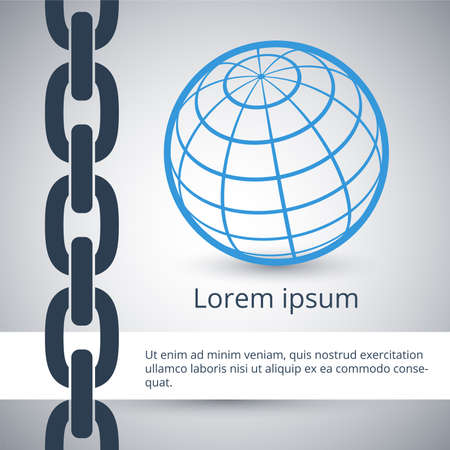 Modern design template of business background in flat styleのイラスト素材