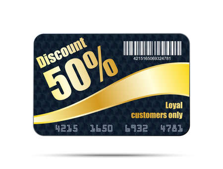 Discount card template vector illustrationのイラスト素材