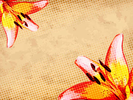 Vintage Flower Frameのイラスト素材