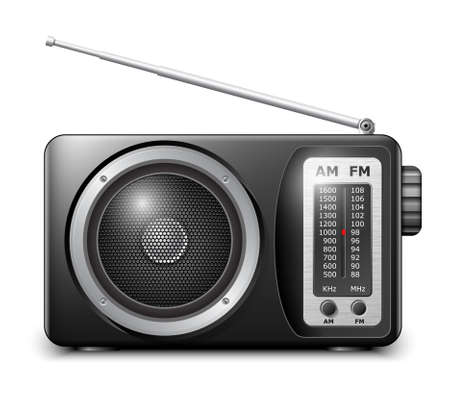 Retro radioのイラスト素材