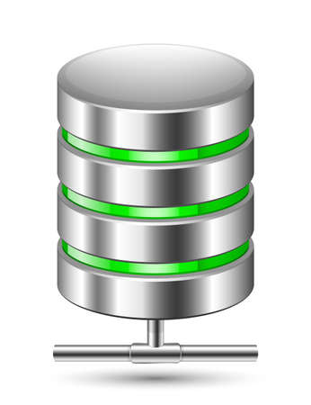 Database Icon. Vector illustrationのイラスト素材