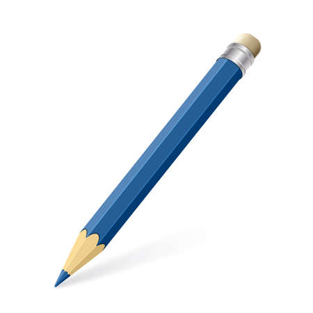 Color pencil isolated on white background. Vector Illustrationのイラスト素材