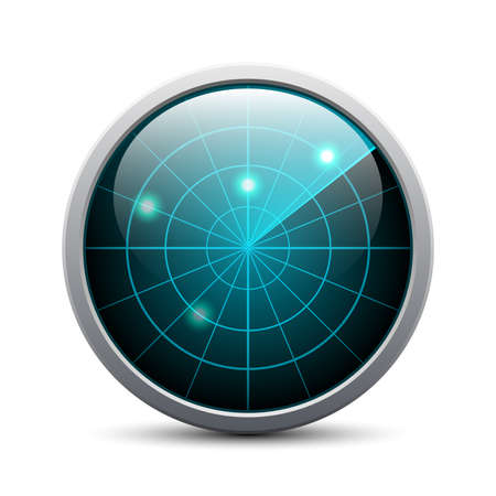 radar on white background