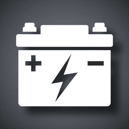 Car battery vector iconのイラスト素材