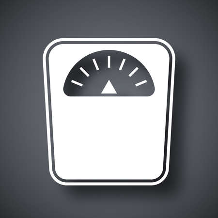 Vector bathroom scales iconのイラスト素材